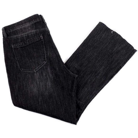 BLANK NYC The Varick Black Distressed Crop Flare Raw Hem Denim Jeans Women’s 31 - Picture 6 of 15